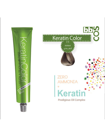 Keratin Hair Color 100 ml 7.1
